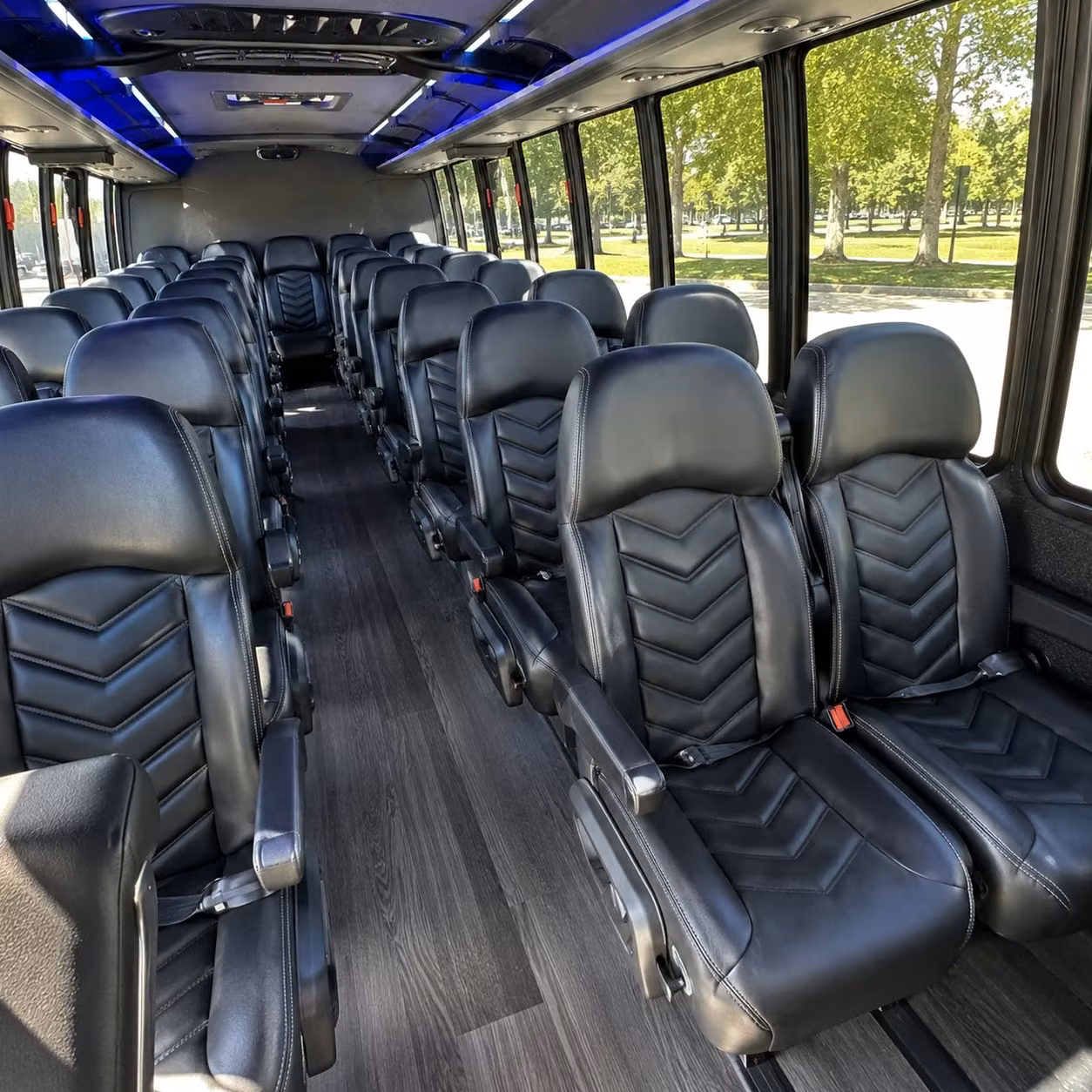 25 passenger minibus inside