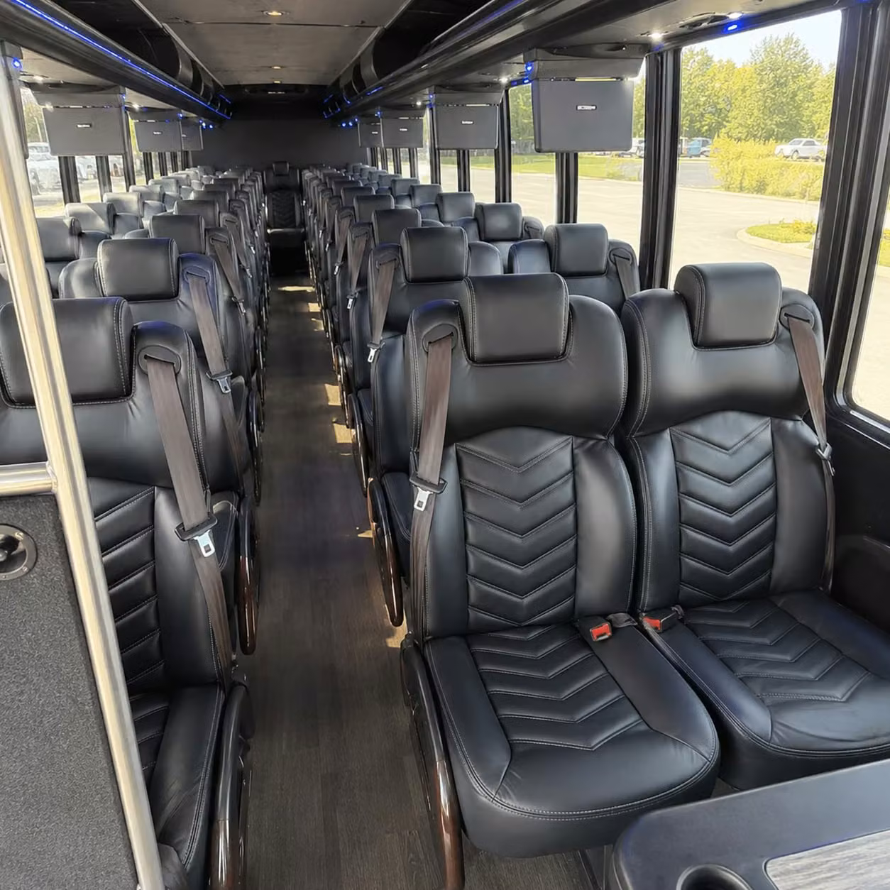 28 passenger minibus interior