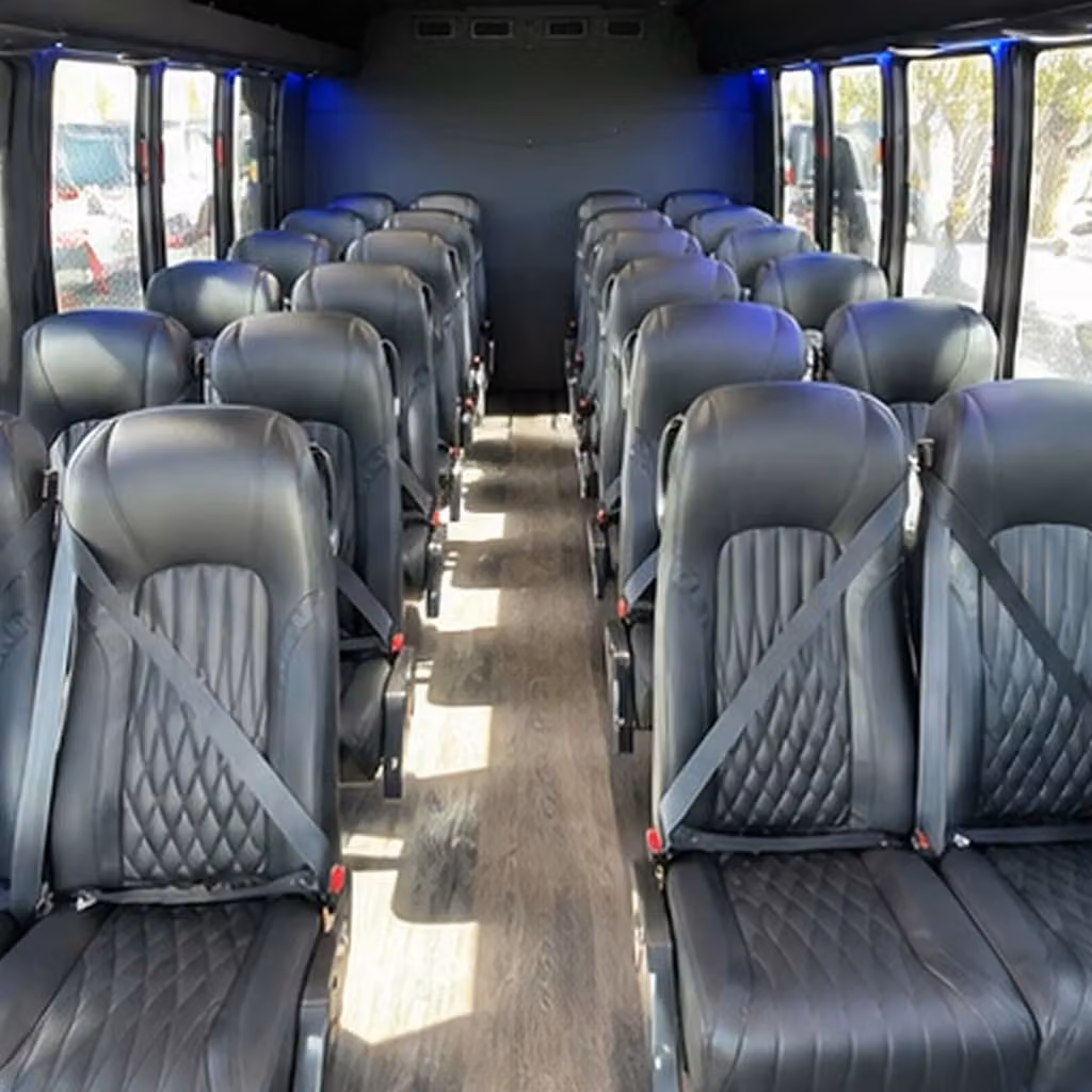 30 passenger minibus inside
