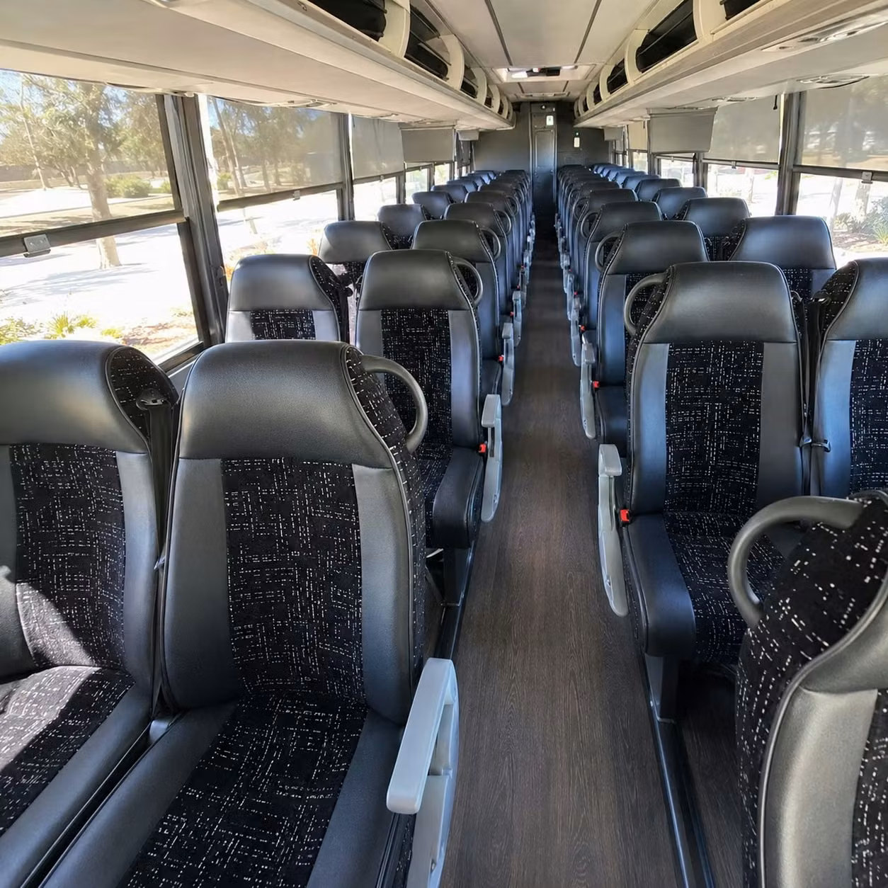 clifton charter bus interior