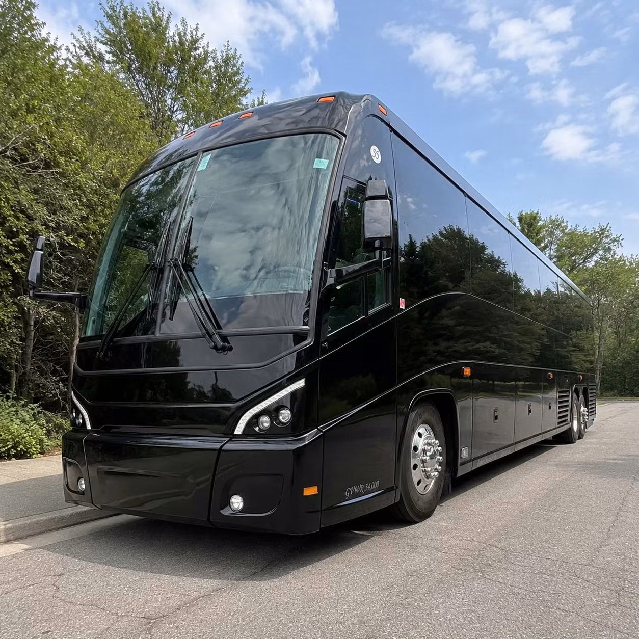 clifton charter bus rental exterior