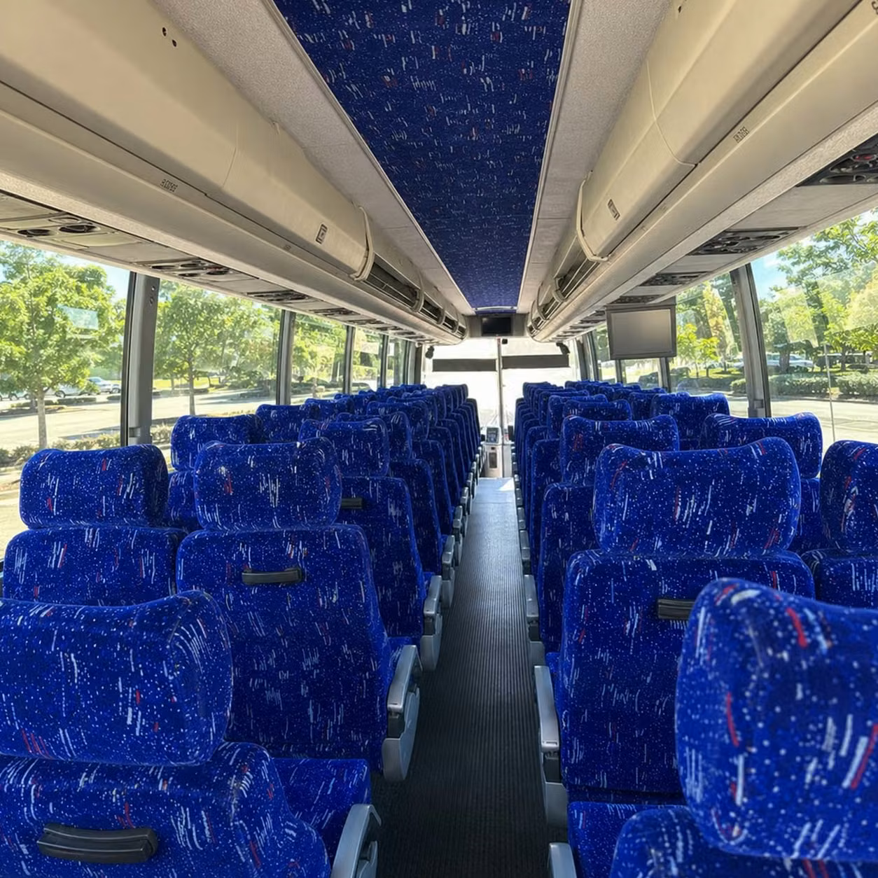 clifton charter bus rental inside
