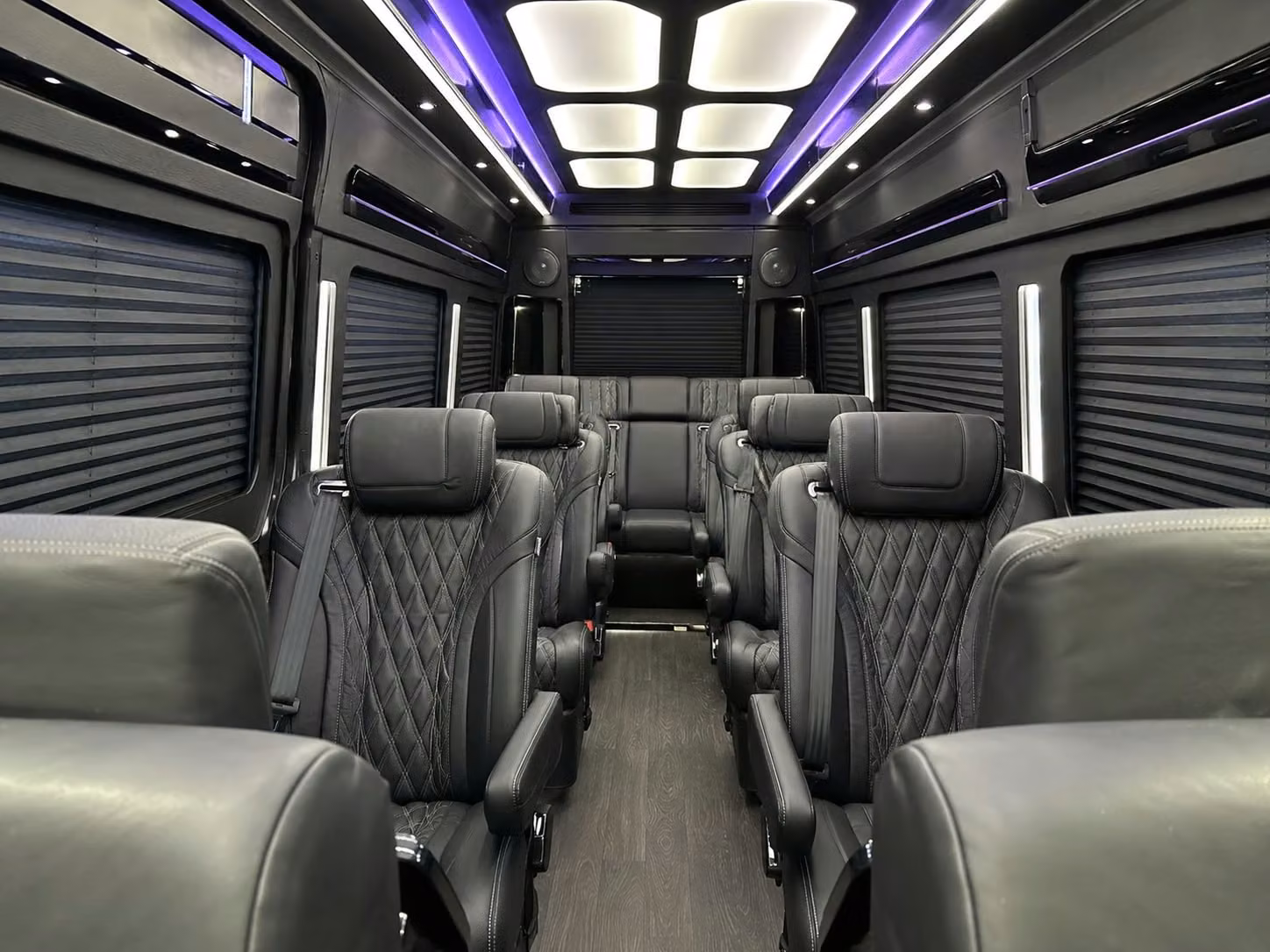 sprinter van with driver inside